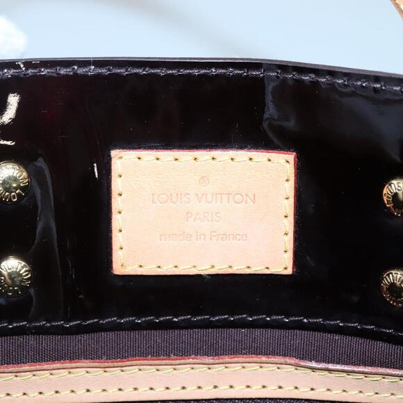 LOUIS VUITTON Monogram Vernis Reade PM Hand Bag Amarante M91993 - Picture 10 of 16